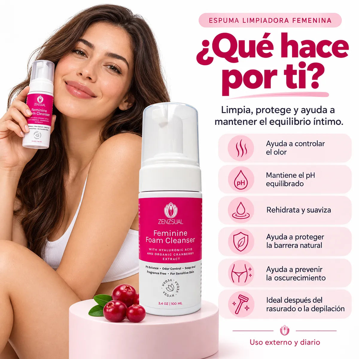 Espuma Limpiadora Femenina