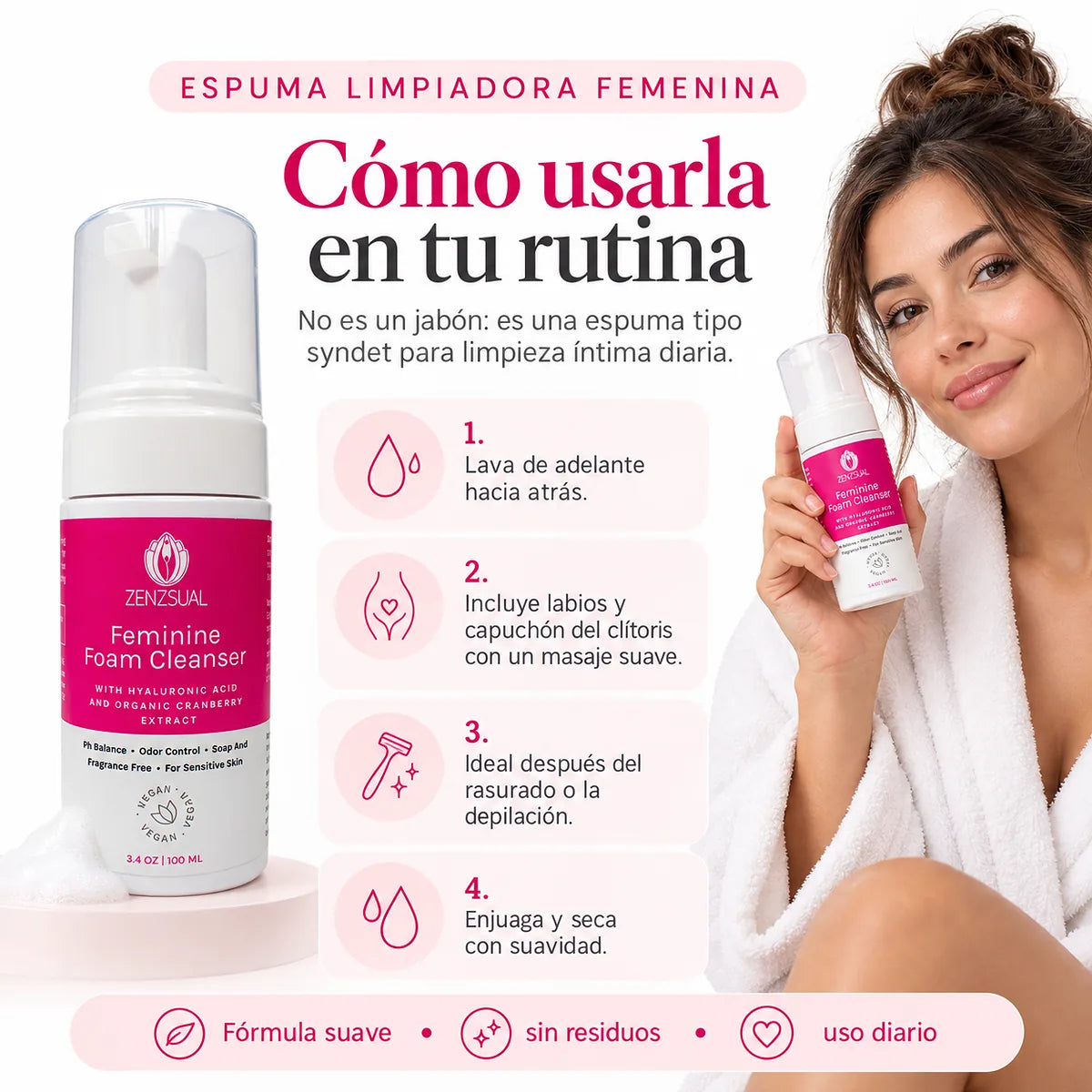 Espuma Limpiadora Femenina