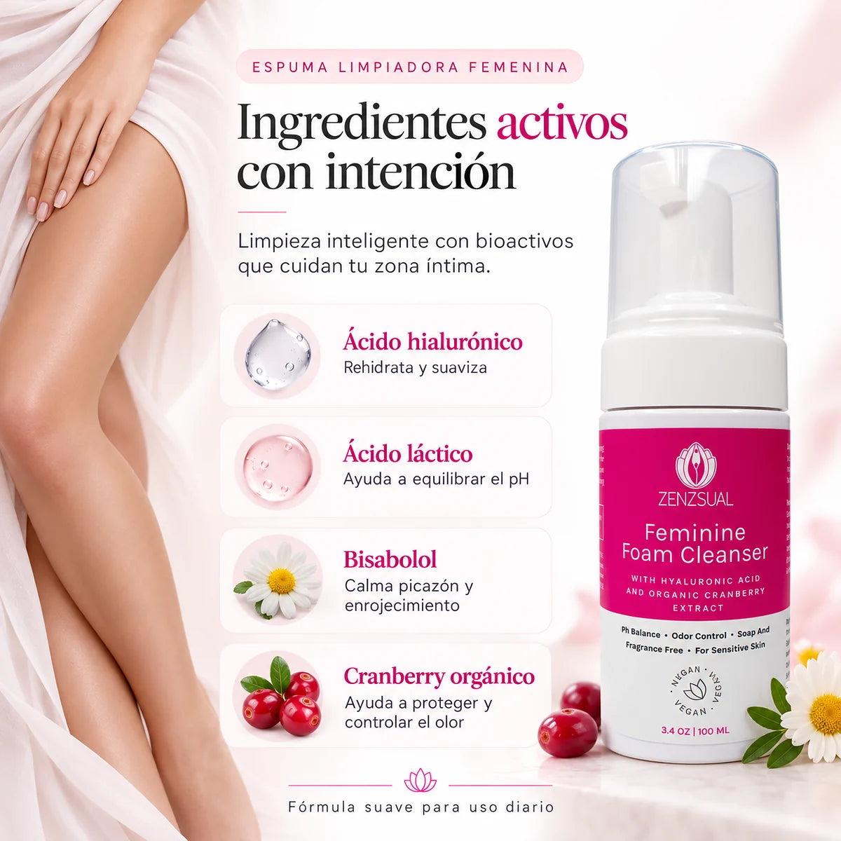 Espuma Limpiadora Femenina