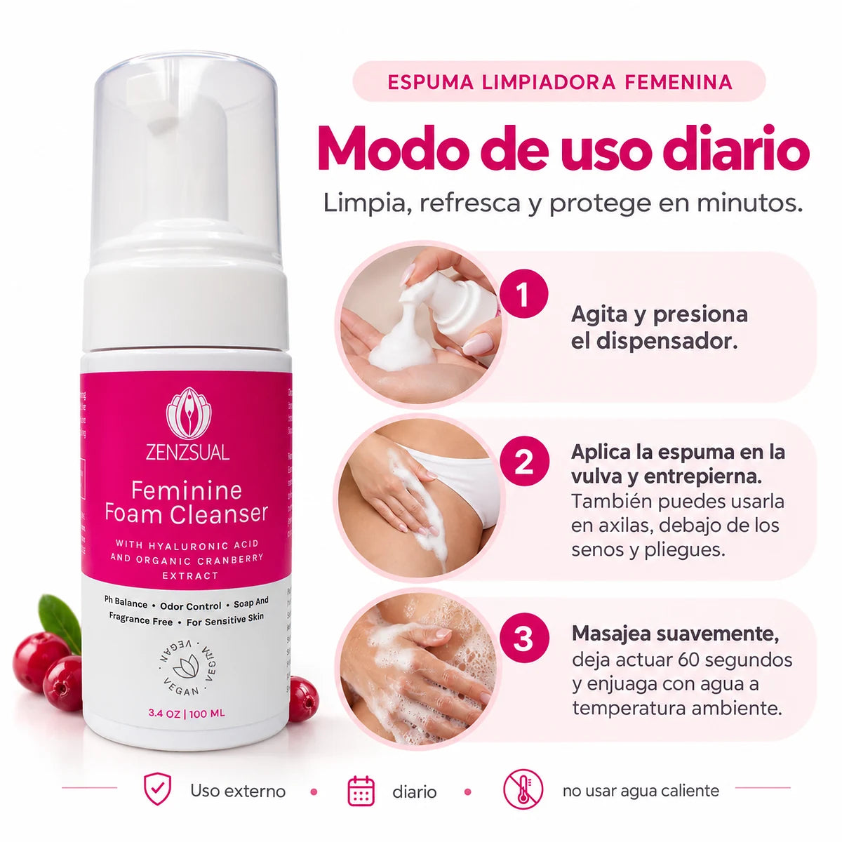Espuma Limpiadora Femenina