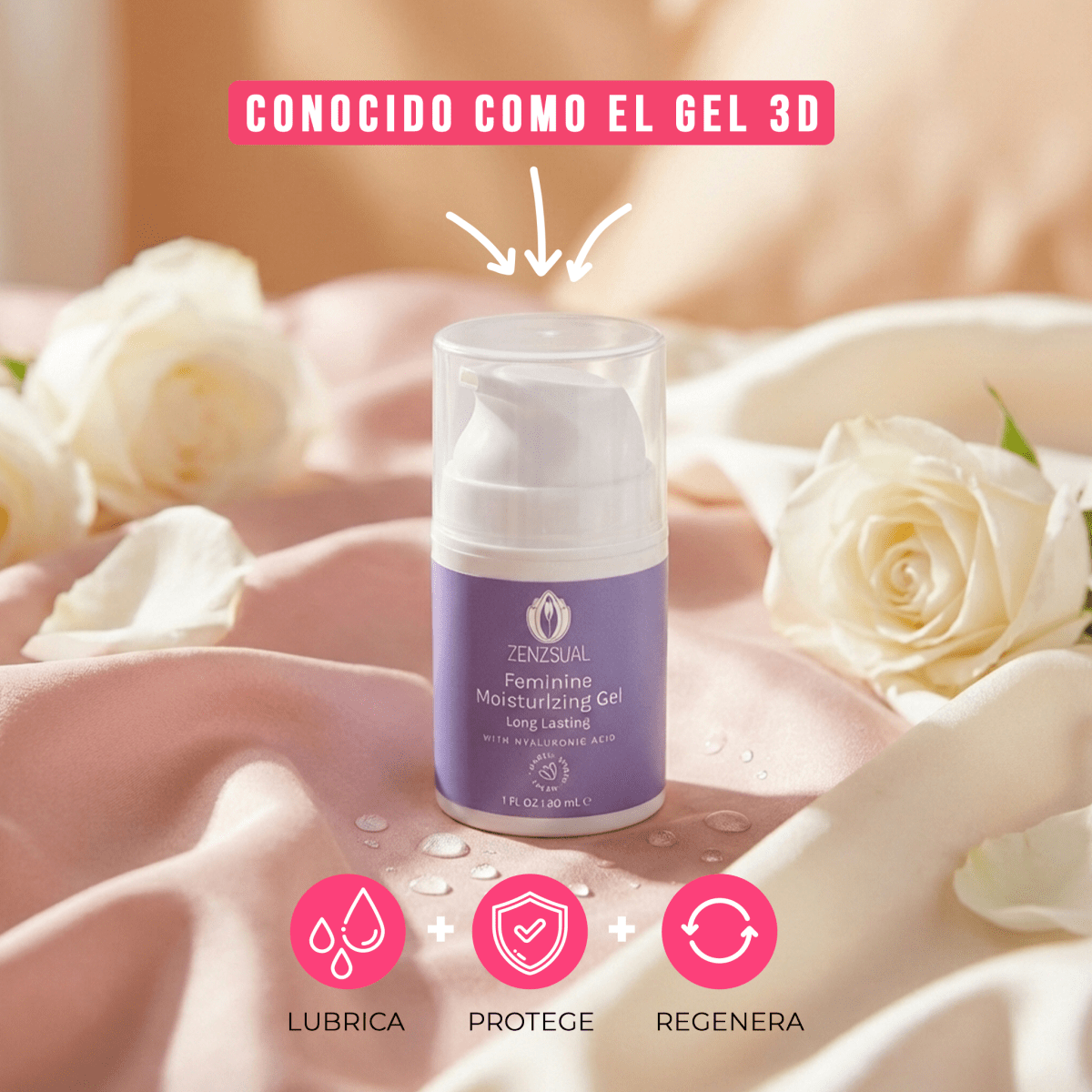 Gel long lasting version travel + 1 pack de Toallas - Tu Salud Intima