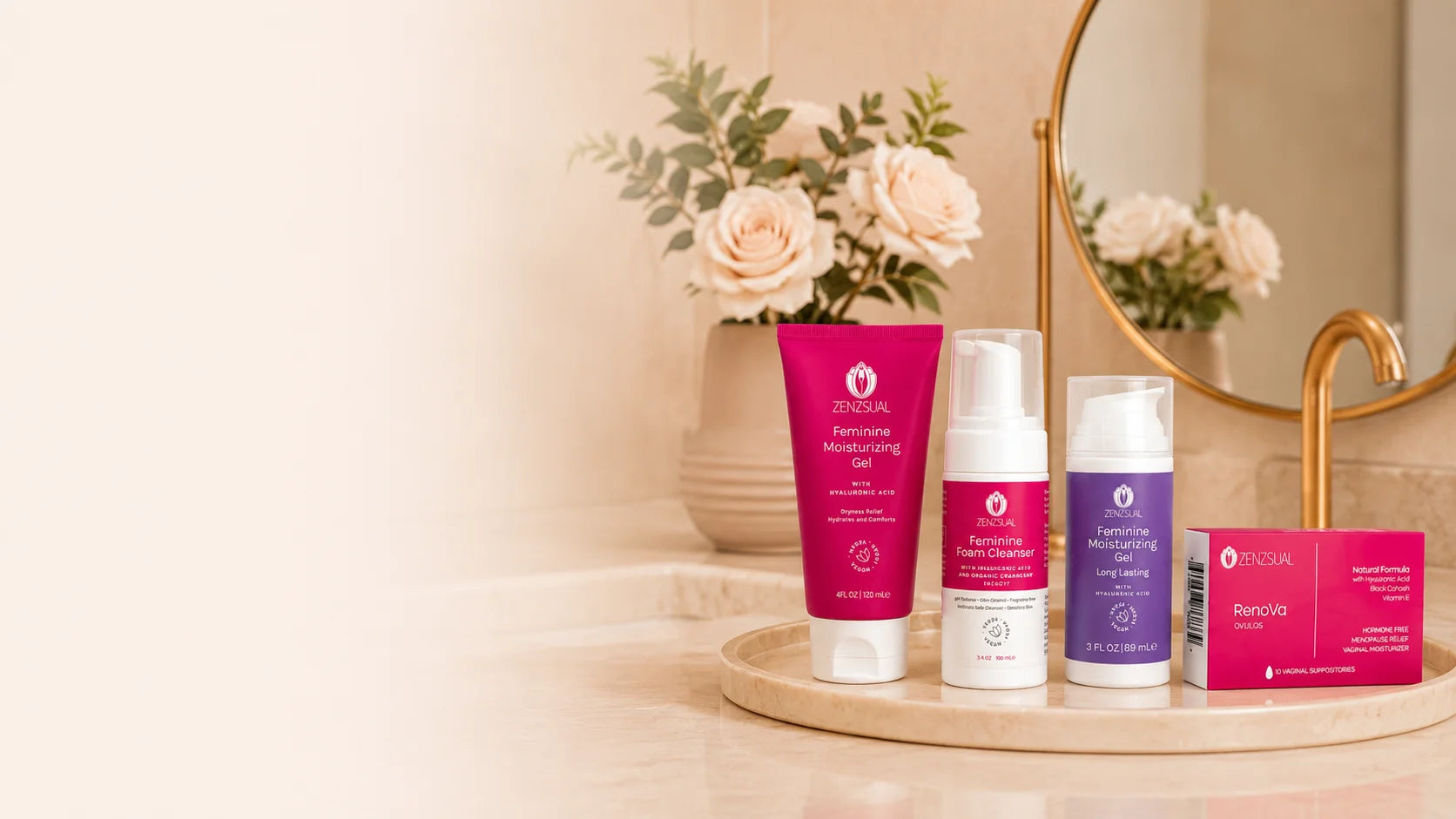 Productos Zenzsual para los protocolos de resequedad vaginal
