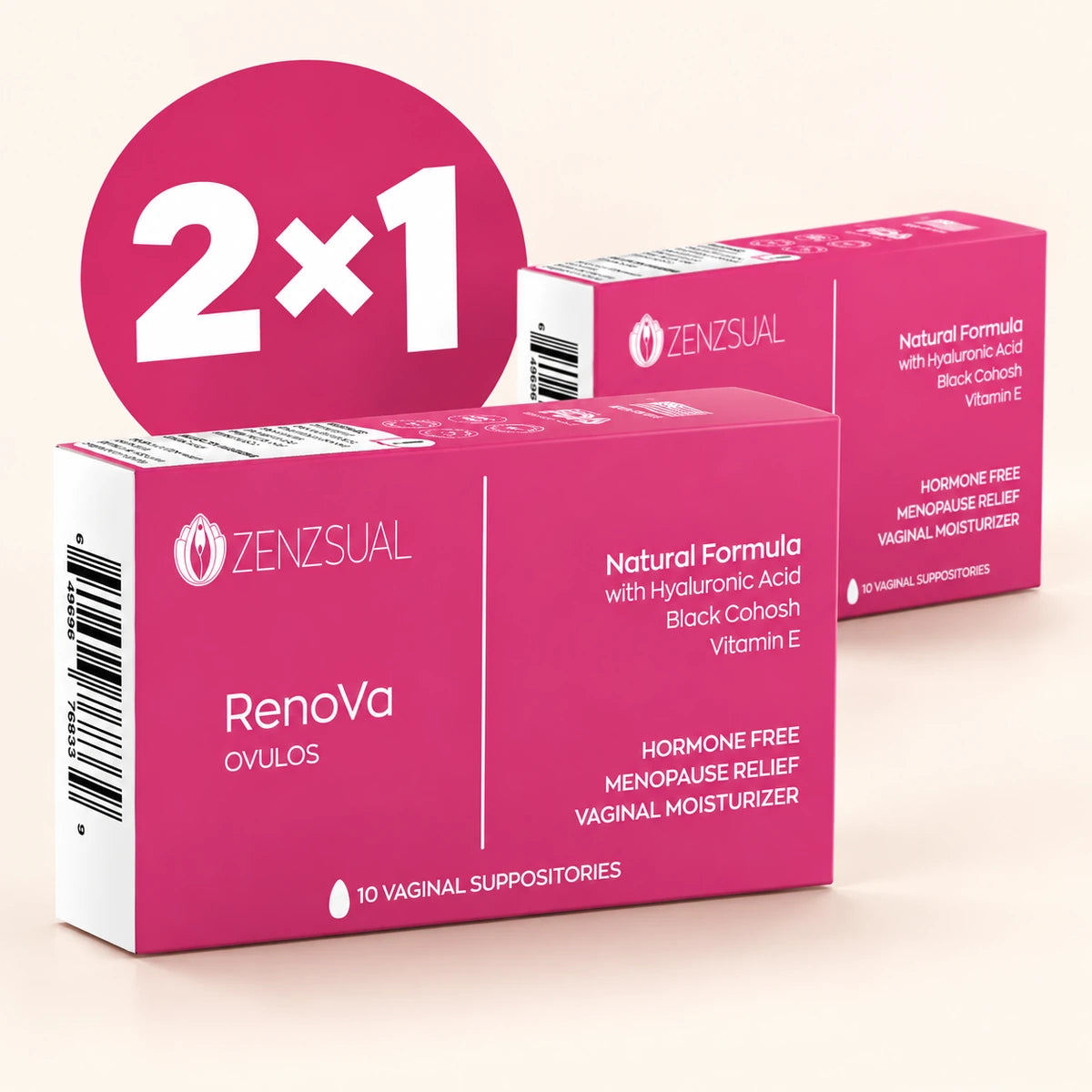 Renova Ovulos Vaginales con Acido Hialurónico y Vitamina E