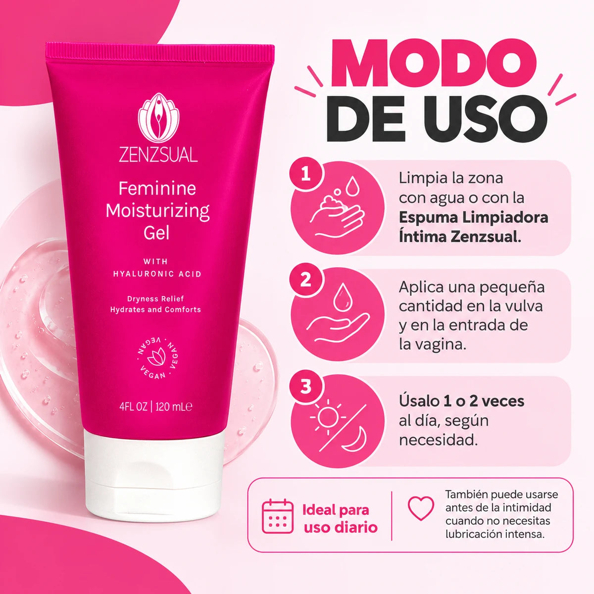 Gel Hidratante Intimo Con Acido Hialurónico